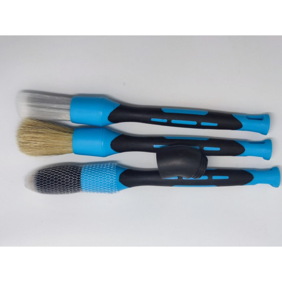 Detailingové štětce modré - set 3ks