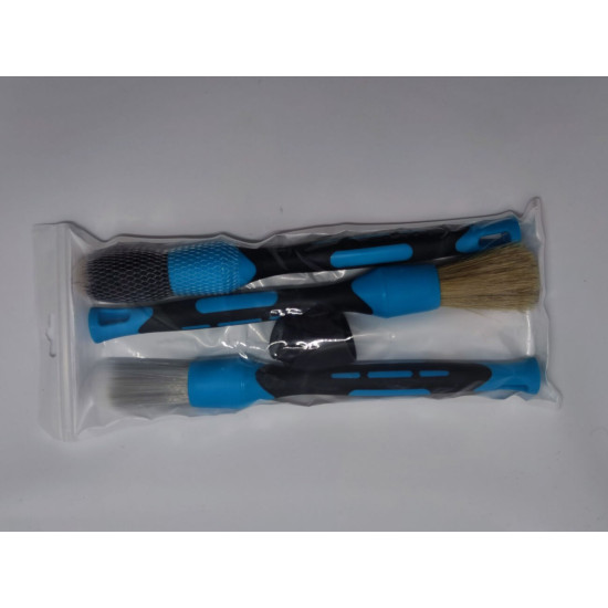Detailingové štětce modré - set 3ks