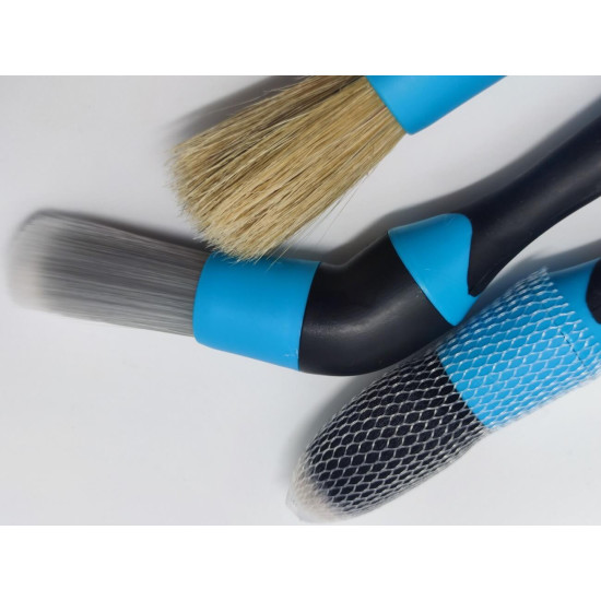 Detailingové štětce modré - set 3ks