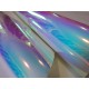 Duhová chromová fólie - modrá