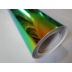 Duhová chromová fólie - zelená