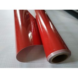 Červená 5D karbonová fólie (vzor 1)