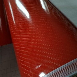 Červená 5D karbonová fólie (vzor 1)