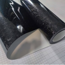 Černá 2D karbonová fólie Ceramic - lesklá