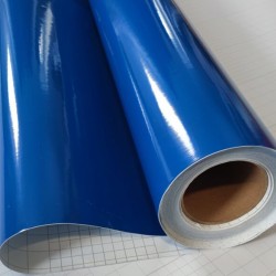 Tmavá modrá lesklá fólie