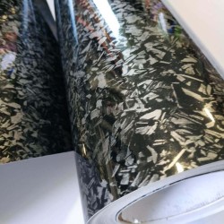 Forged karbonová fólie - stříbrná