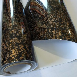 Forged karbonová fólie - zlatá