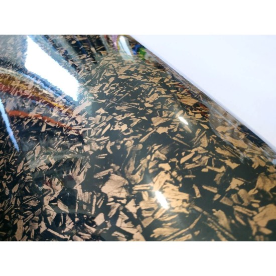 Forged karbonová fólie - zlatá