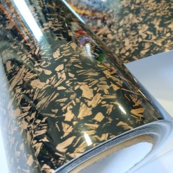 Forged karbonová fólie - zlatá