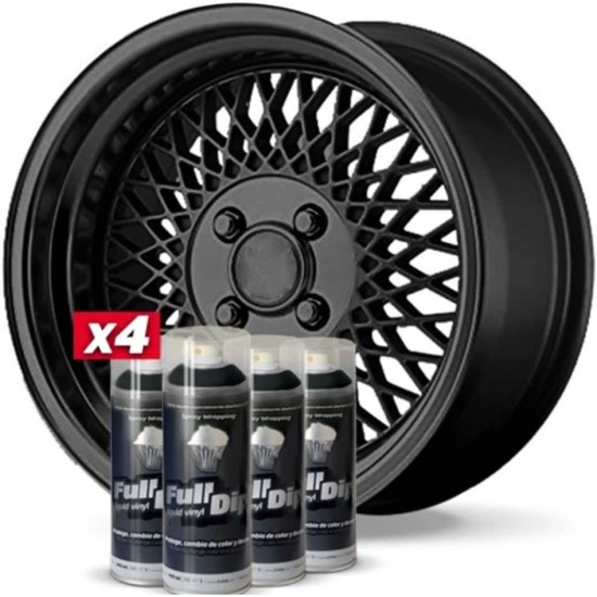 Set na disky Full Dip® metalíza - Černá