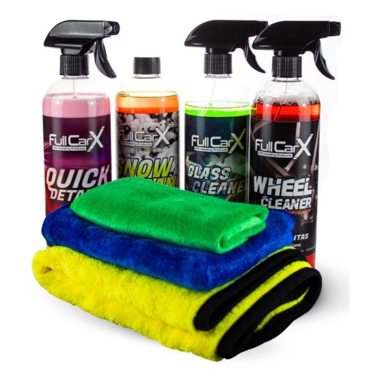 Set autokosmetiky, exteriér malý + mikrovlákna