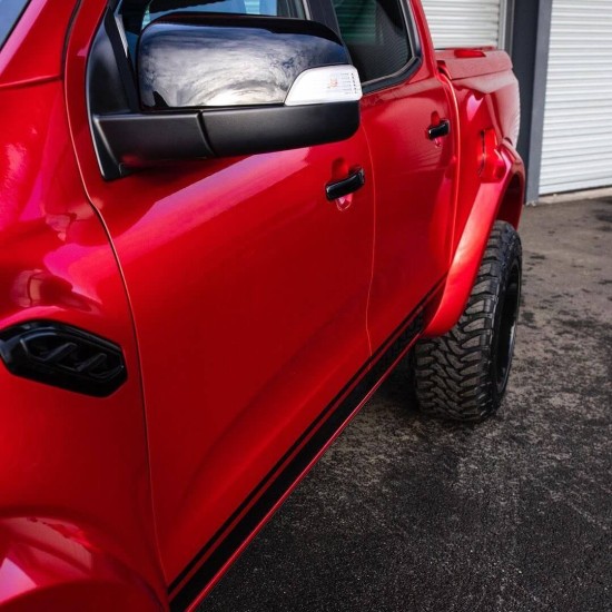 Červená lesklá Aluminium metalická fólie - R-HD