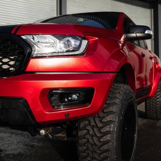 Červená lesklá Aluminium metalická fólie - R-HD