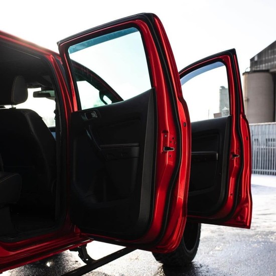 Červená lesklá Aluminium metalická fólie - R-HD