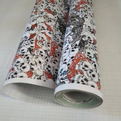 Stickerbomb fólie HD-090 - lebky