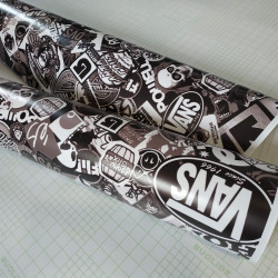 Stickerbomb fólie HD-058 Black&White