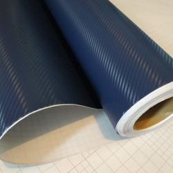 Modrá 3D karbonová fólie