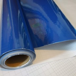 Modrá 5D karbonová fólie (vzor 1)