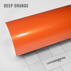 Deep Orange lesklá metalická fólie - RB19