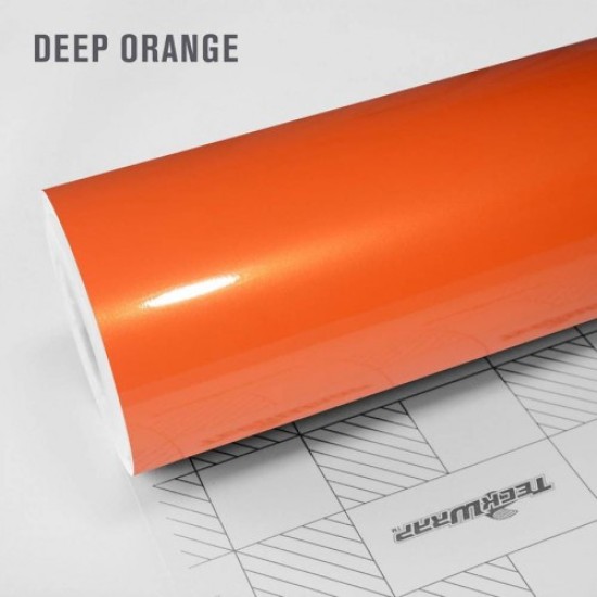 Deep Orange lesklá metalická fólie - RB19