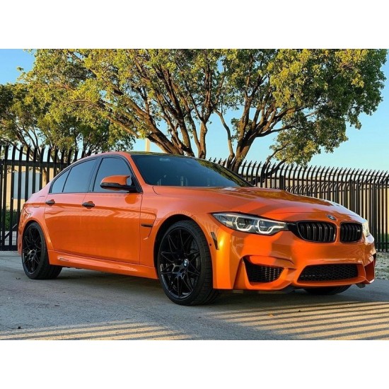 Deep Orange lesklá metalická fólie - RB19