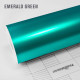 Emerald zelená saténová chromová fólie - Teckwrap