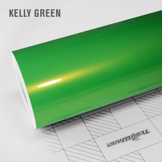 Kelly Green lesklá metalická fólie - RB22 - HD