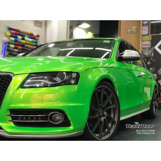 Kelly Green lesklá metalická fólie - RB22 - HD