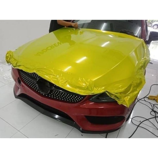 Mustard Yellow lesklá metalická fólia - RB23