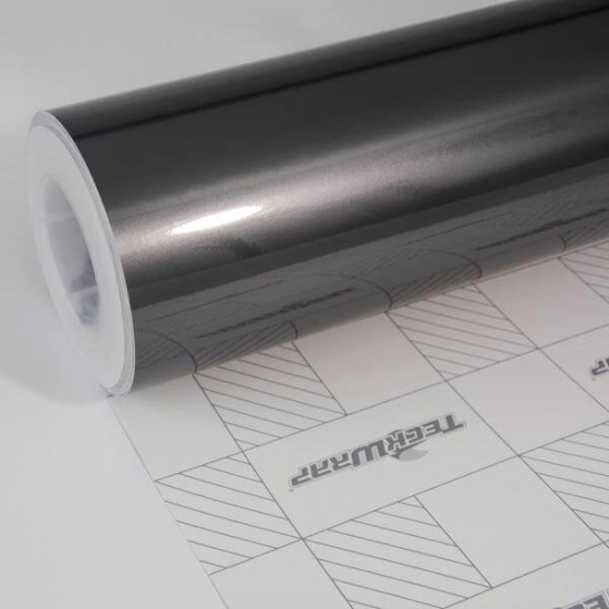 Šedá lesklá Aluminium metalická fólie - S
