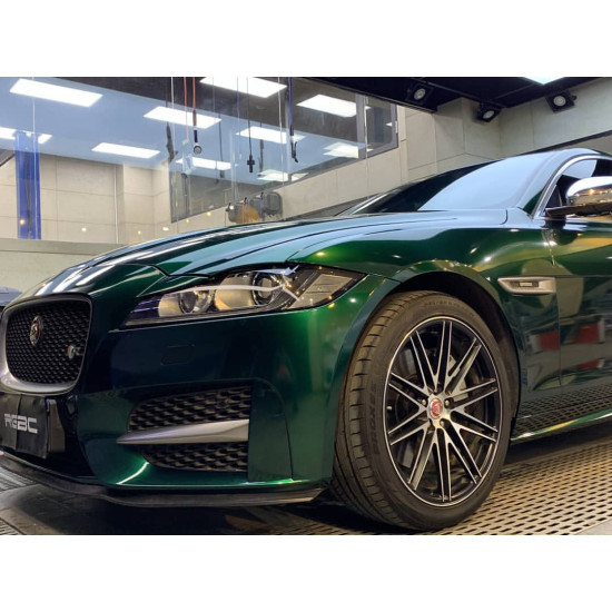 Zelená lovecká lesklá Aluminium metalická fólie - HD