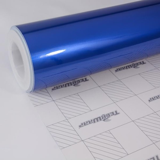 Modrá lesklá Aluminium metalická fólie - HD