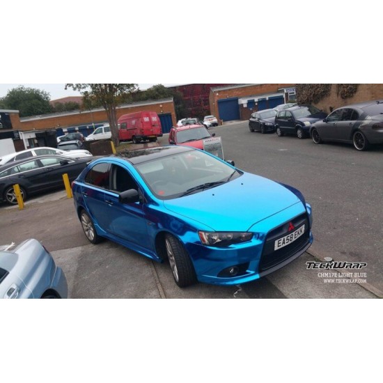 Modrá chromová fólie