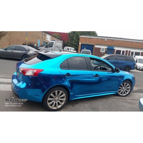 Modrá chromová fólie