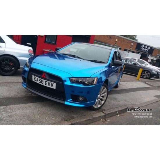 Modrá chromová fólie