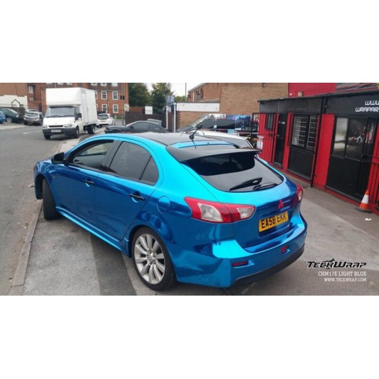 Modrá chromová fólie