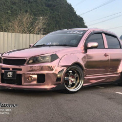 Růžová chromová fólie